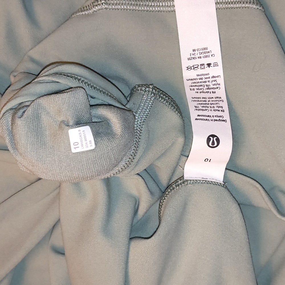 Lululemon Athletica Sage Green Leggings Nwot - Picture 5 of 5